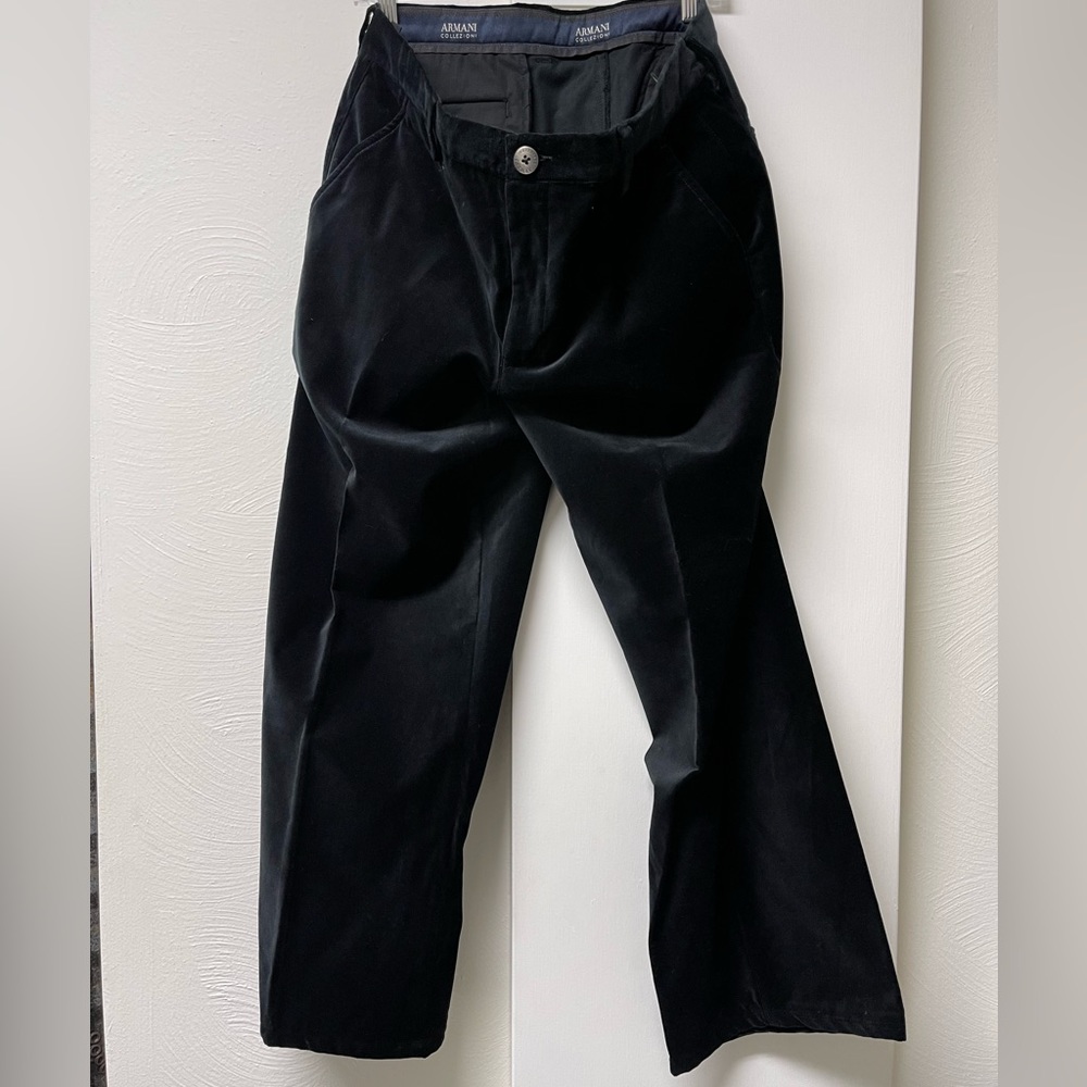 Retro Armani Velvet Pants Italy